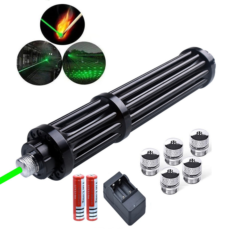 (image for) Laser Torch Green Light Outdoor Self-Defense Rescue Signal Hunting Flashlight