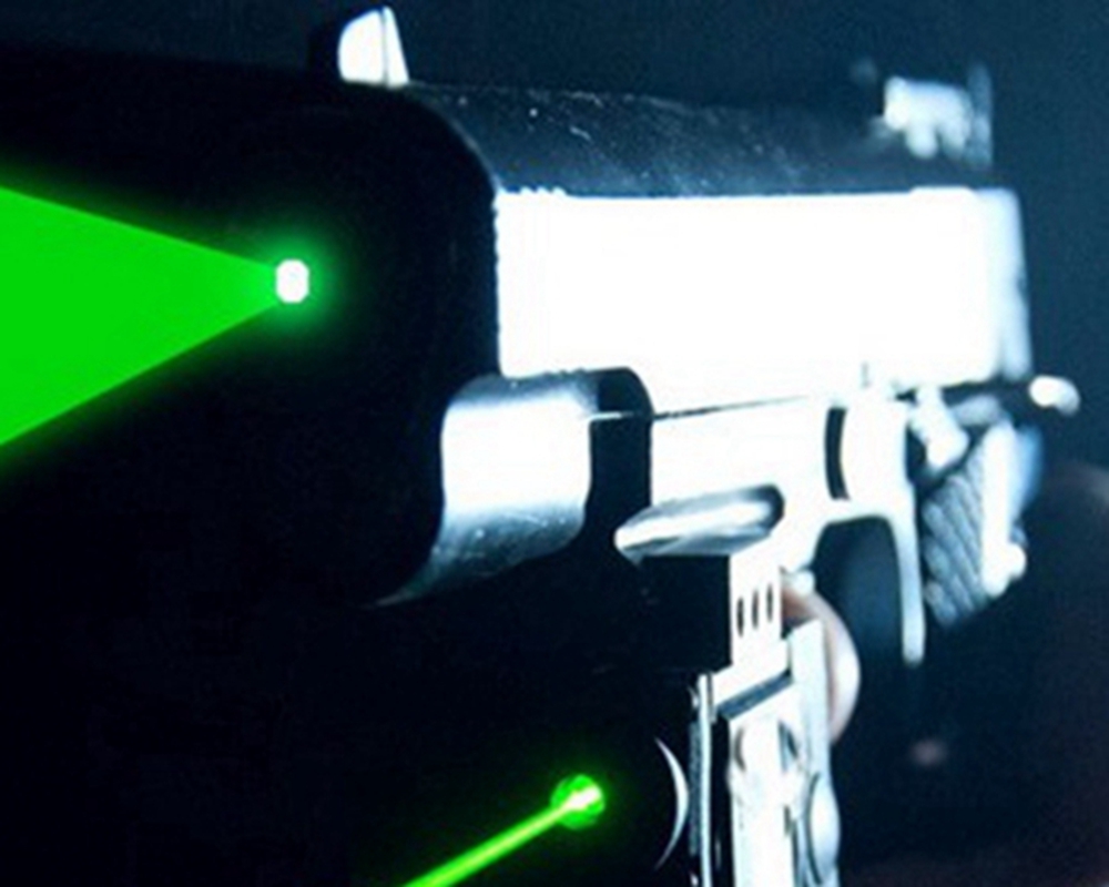 (image for) 600mw 532nm Green Laser Pistol type Dazzlers, ABS housing - Click Image to Close