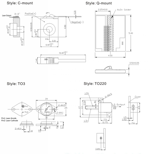 940nm 3W Single Emitter Laser Diode 0.00 BeamQ Laser, DFB Laser